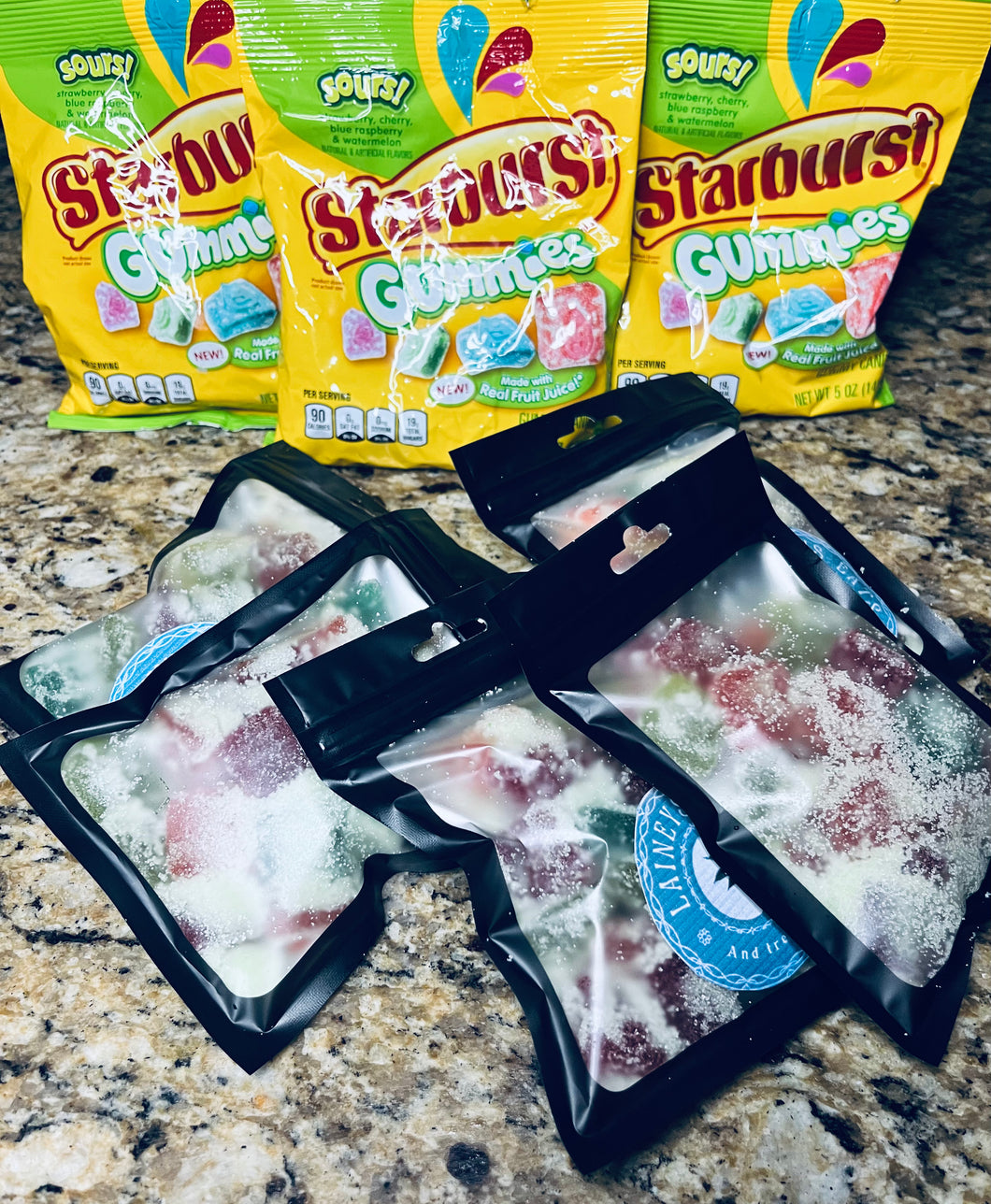 Sour starburst gummies