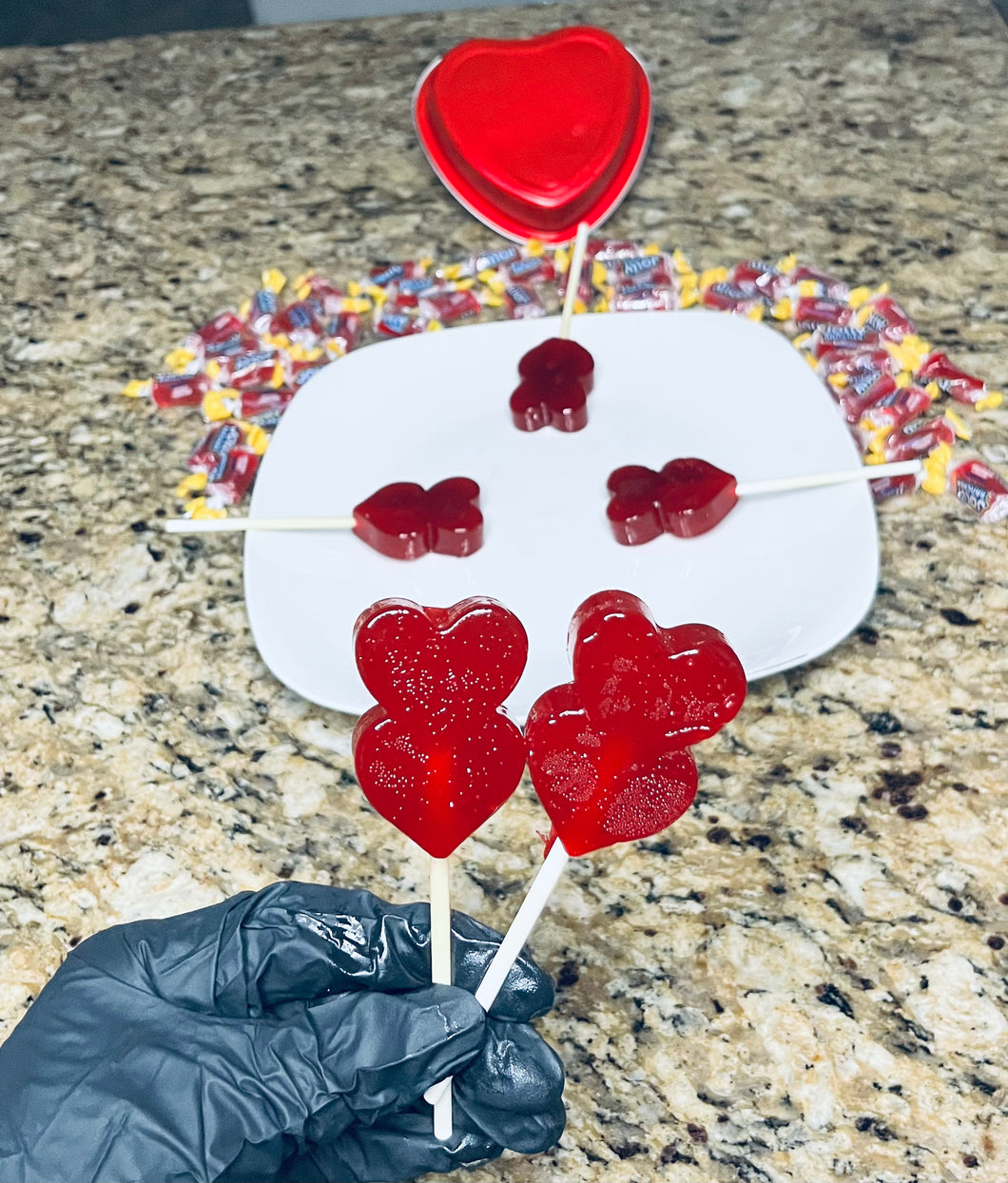 Cherry V-Day Lollipops